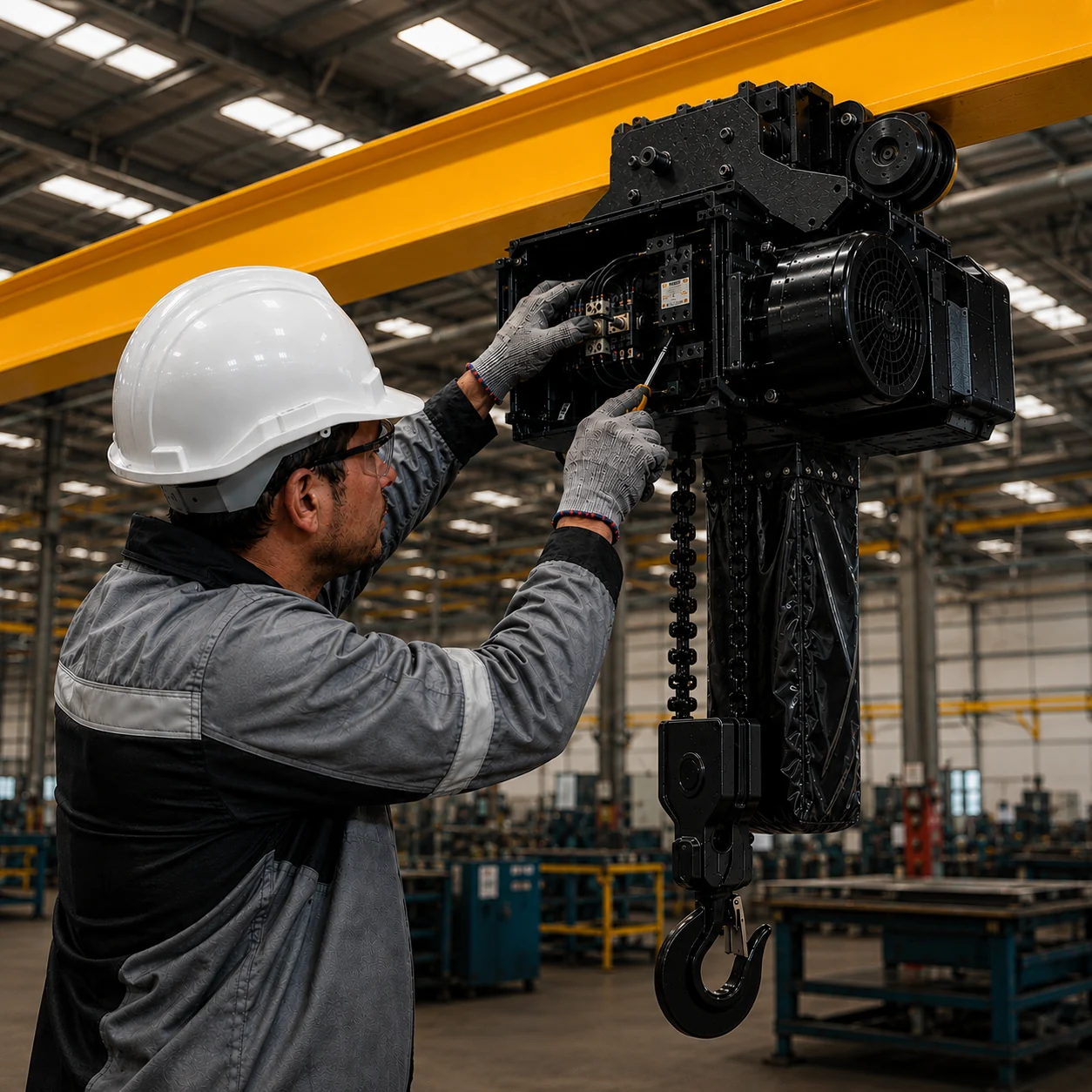 Assistência técnica em equipamento industrial